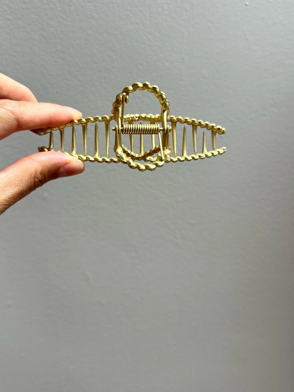 Gold Twisted Rope Hair Tie - Women's Hair Accessory